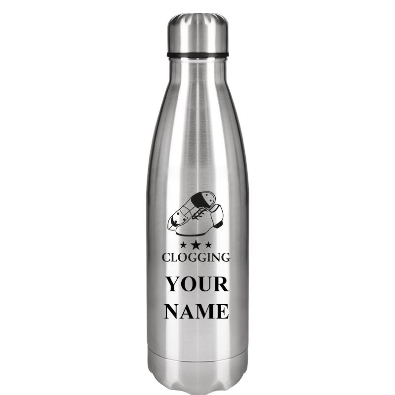 SILVER WATER BOTTLE 17 OZ