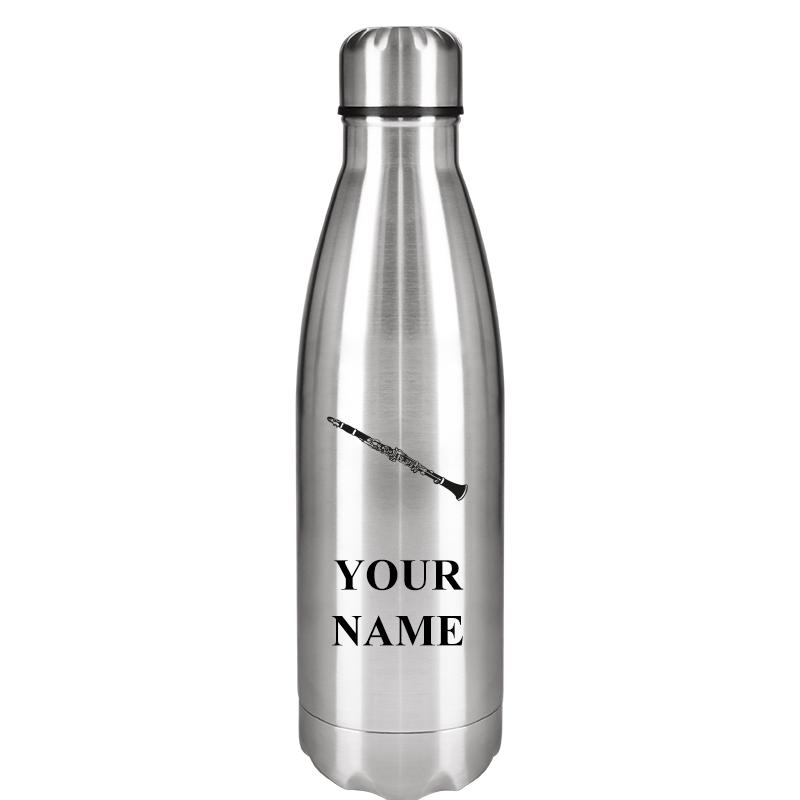 SILVER WATER BOTTLE 17 OZ