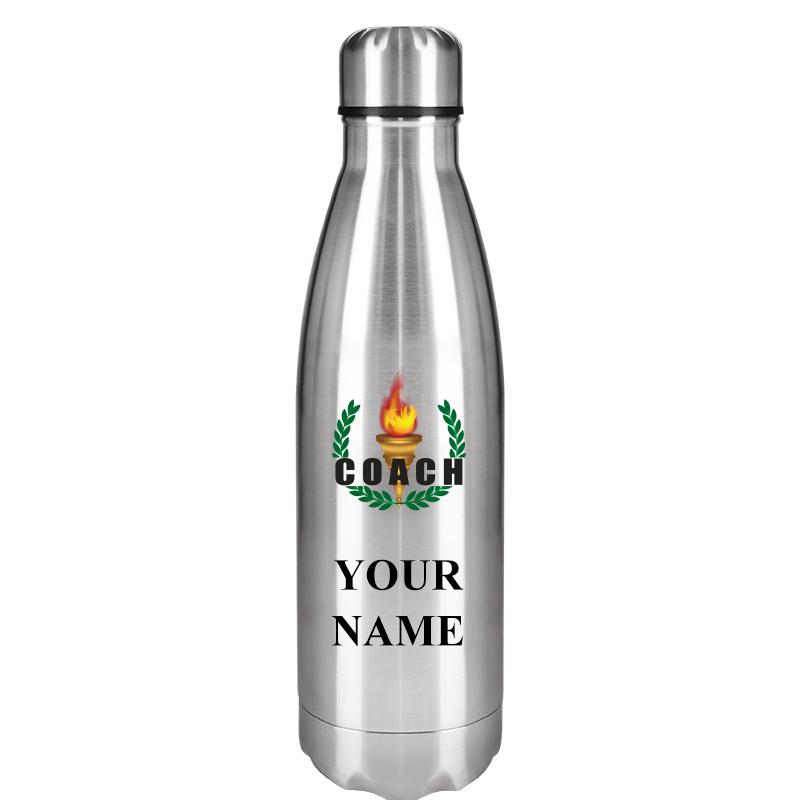 SILVER WATER BOTTLE 17 OZ