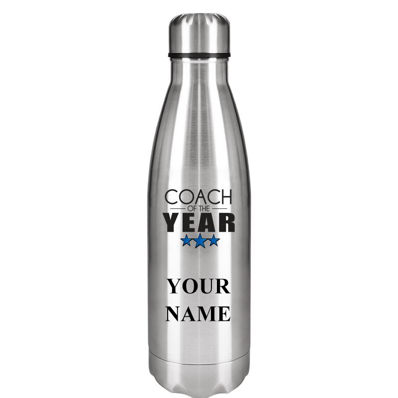 SILVER WATER BOTTLE 17 OZ
