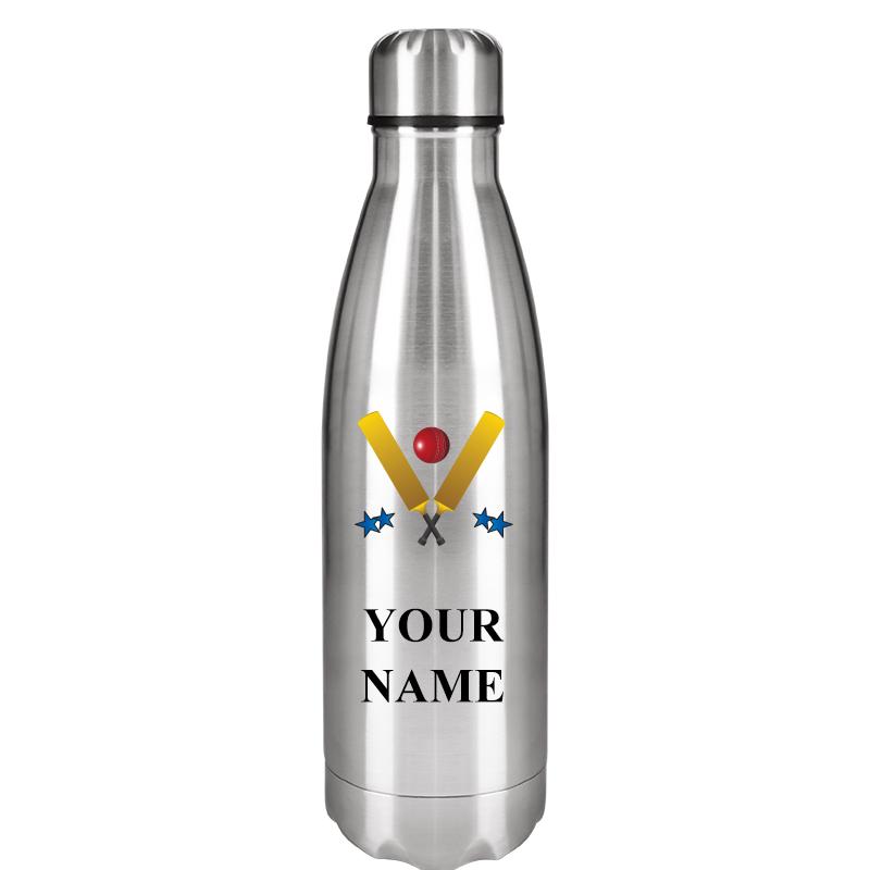 SILVER WATER BOTTLE 17 OZ