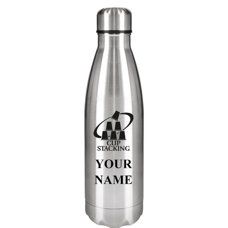 SILVER WATER BOTTLE 17 OZ