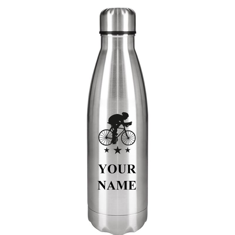 SILVER WATER BOTTLE 17 OZ