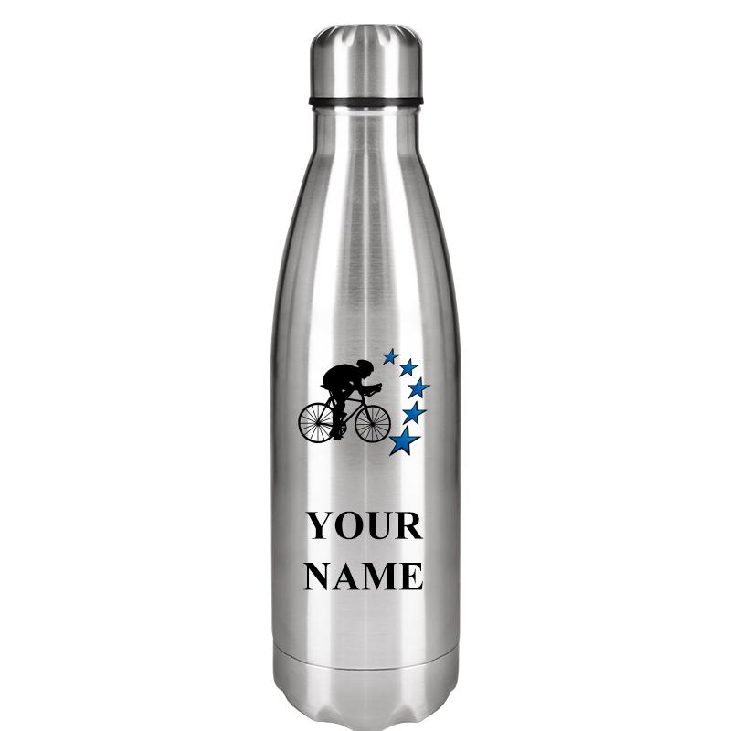 SILVER WATER BOTTLE 17 OZ