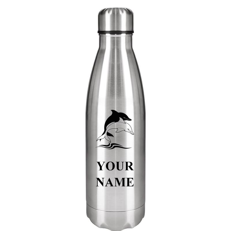 SILVER WATER BOTTLE 17 OZ