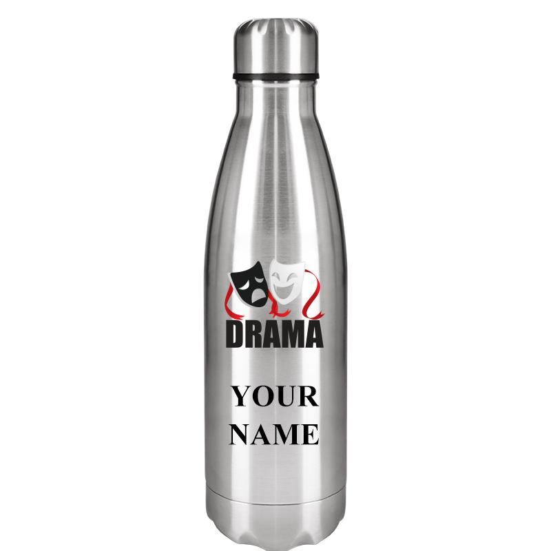 SILVER WATER BOTTLE 17 OZ