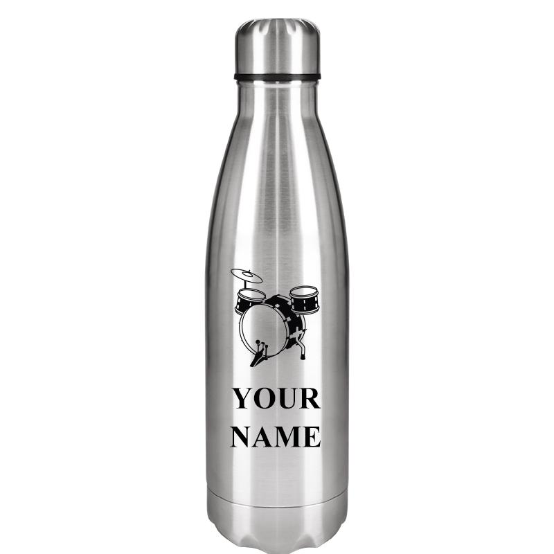 SILVER WATER BOTTLE 17 OZ