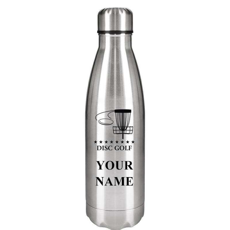 SILVER WATER BOTTLE 17 OZ