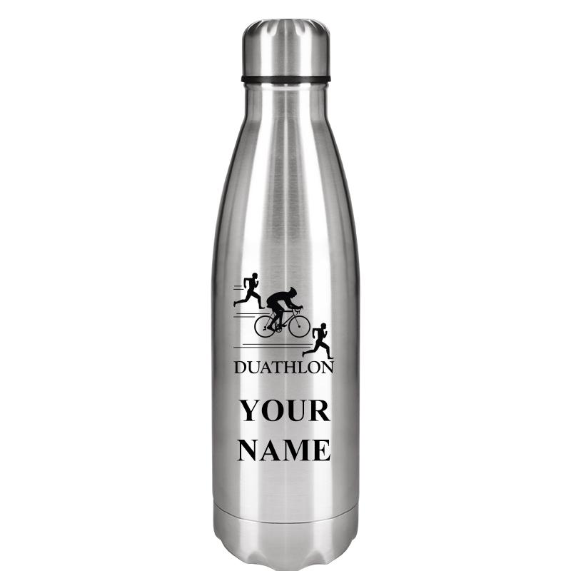SILVER WATER BOTTLE 17 OZ