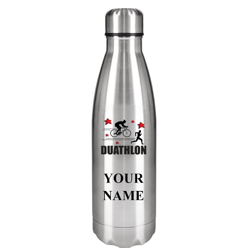 SILVER WATER BOTTLE 17 OZ