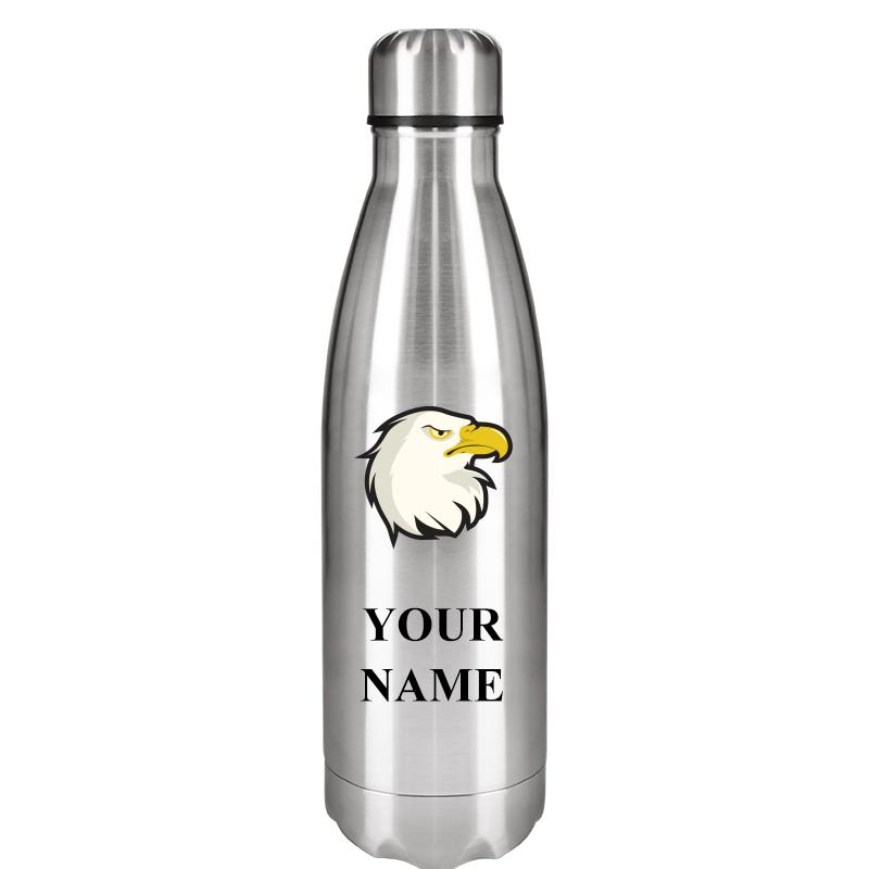 SILVER WATER BOTTLE 17 OZ