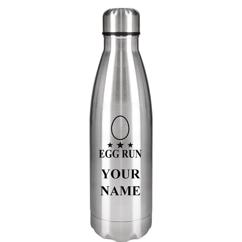 SILVER WATER BOTTLE 17 OZ