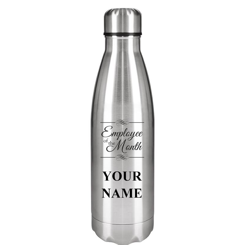 SILVER WATER BOTTLE 17 OZ