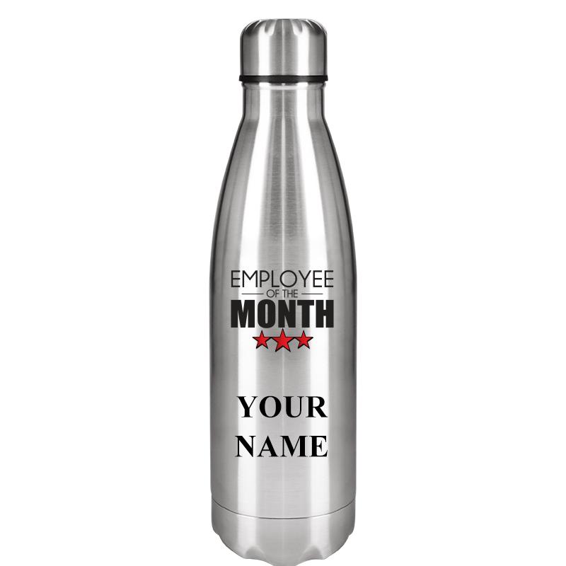SILVER WATER BOTTLE 17 OZ