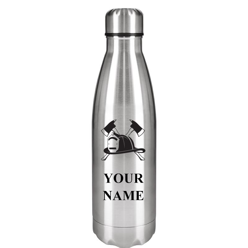 SILVER WATER BOTTLE 17 OZ