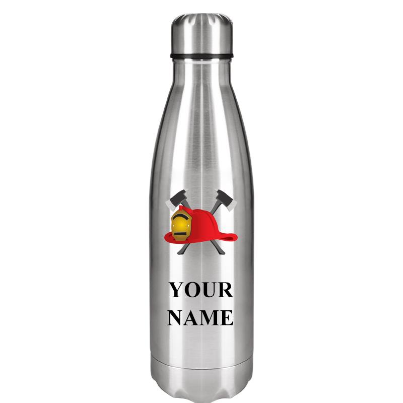 SILVER WATER BOTTLE 17 OZ