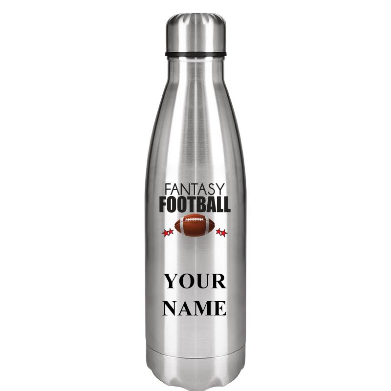 SILVER WATER BOTTLE 17 OZ