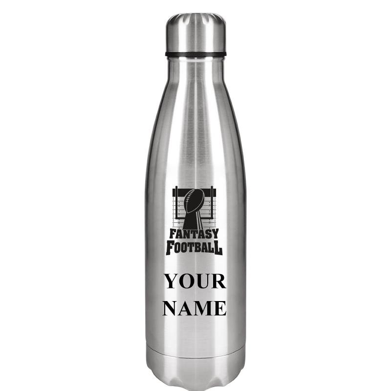SILVER WATER BOTTLE 17 OZ