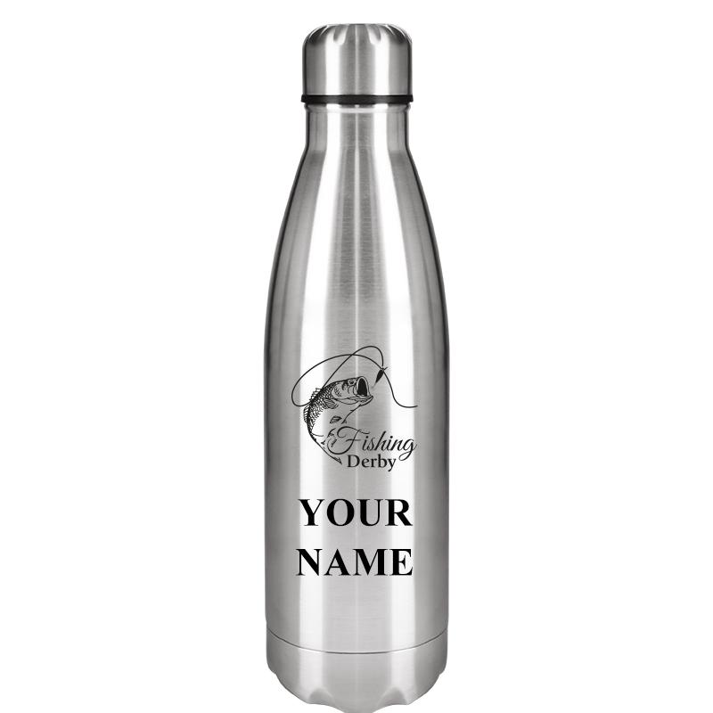 SILVER WATER BOTTLE 17 OZ