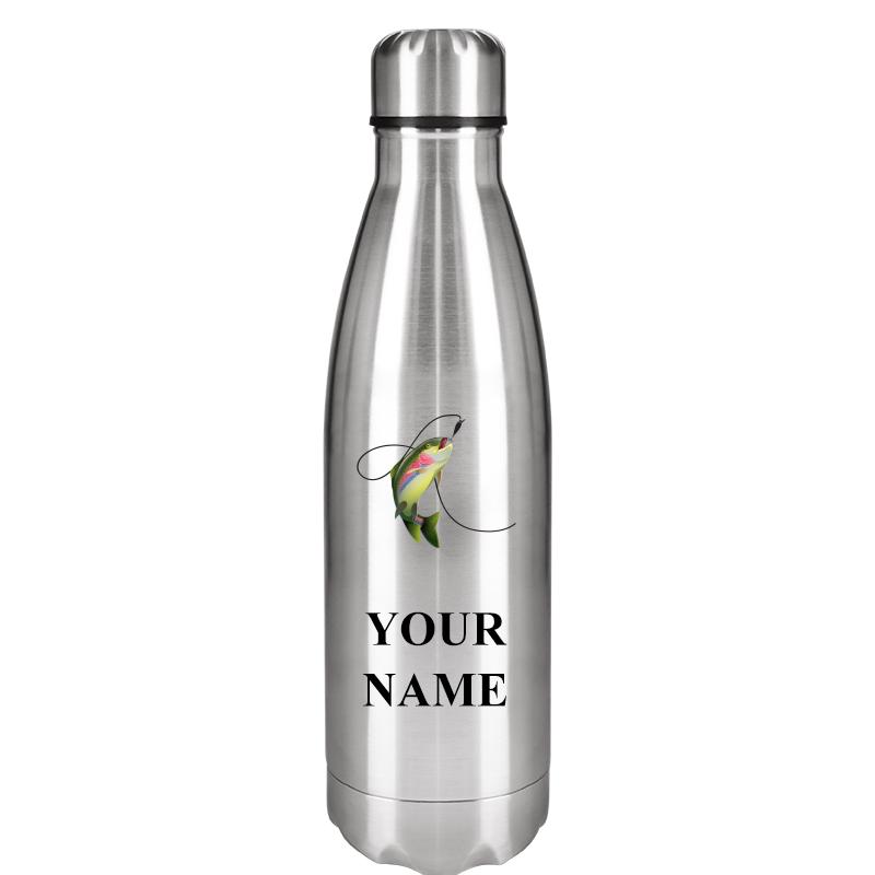 SILVER WATER BOTTLE 17 OZ