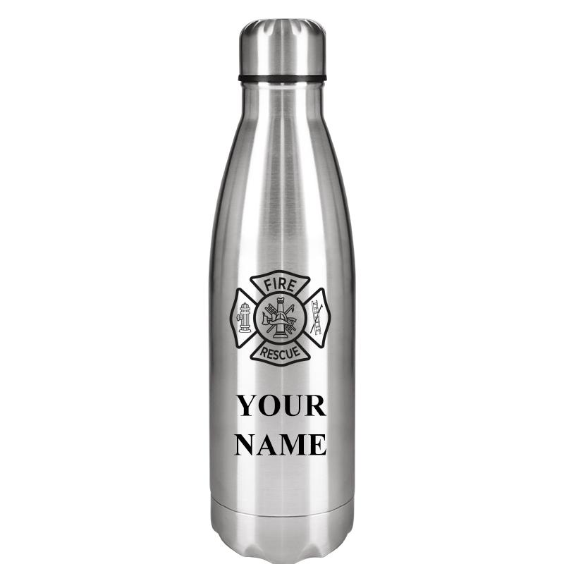 SILVER WATER BOTTLE 17 OZ