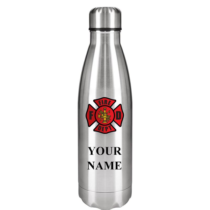 SILVER WATER BOTTLE 17 OZ