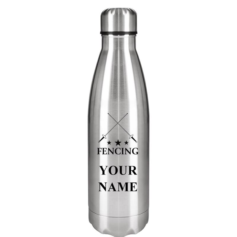 SILVER WATER BOTTLE 17 OZ