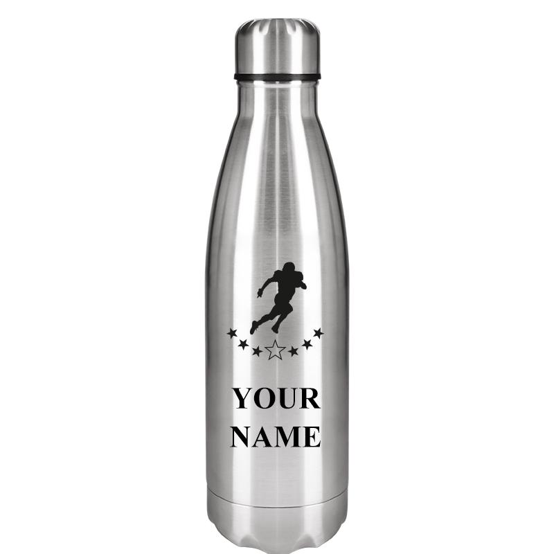 SILVER WATER BOTTLE 17 OZ