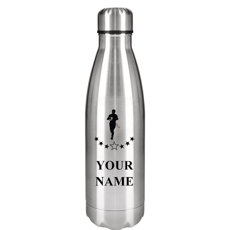 SILVER WATER BOTTLE 17 OZ