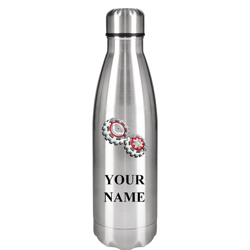 SILVER WATER BOTTLE 17 OZ