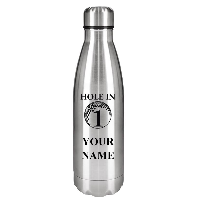 SILVER WATER BOTTLE 17 OZ