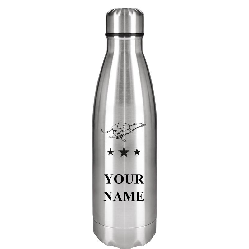 SILVER WATER BOTTLE 17 OZ