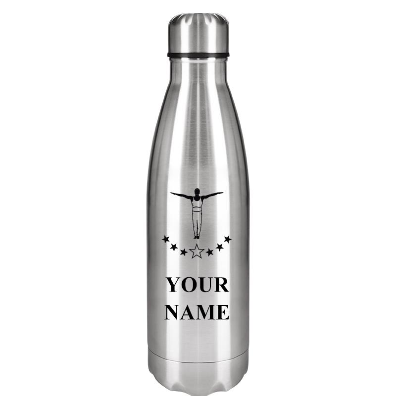 SILVER WATER BOTTLE 17 OZ