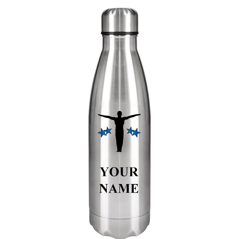 SILVER WATER BOTTLE 17 OZ