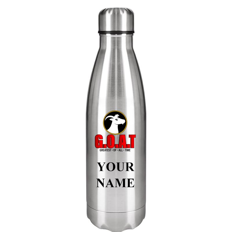 SILVER WATER BOTTLE 17 OZ
