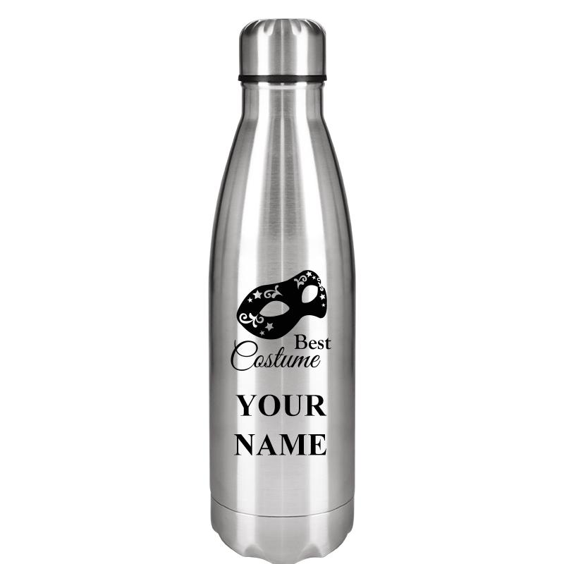 SILVER WATER BOTTLE 17 OZ