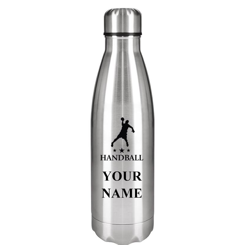 SILVER WATER BOTTLE 17 OZ