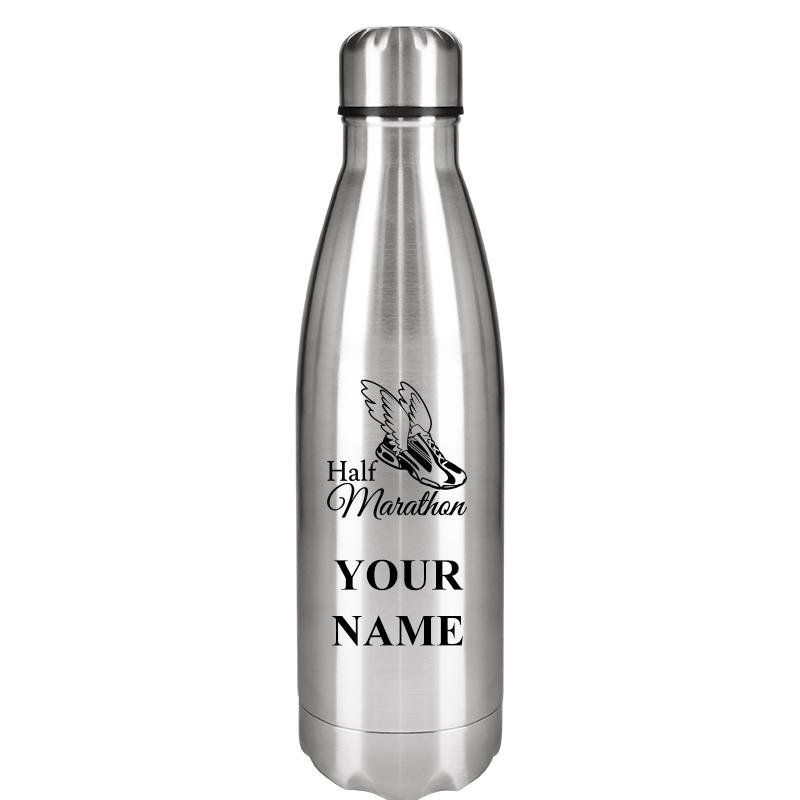 SILVER WATER BOTTLE 17 OZ