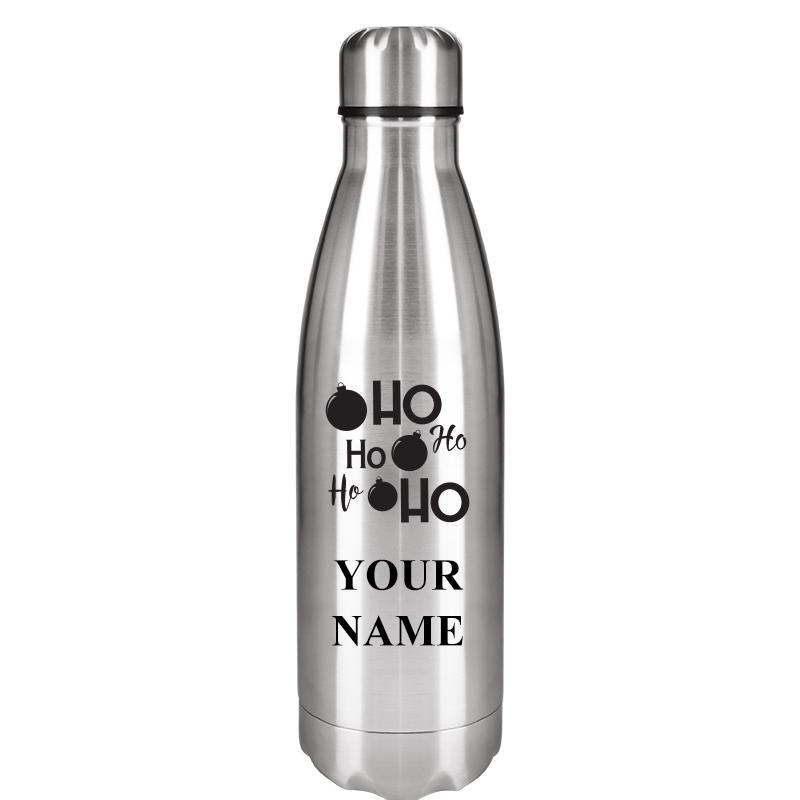 SILVER WATER BOTTLE 17 OZ