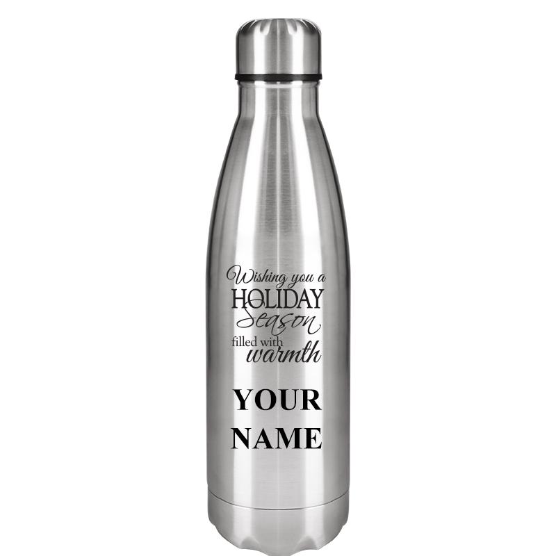 SILVER WATER BOTTLE 17 OZ