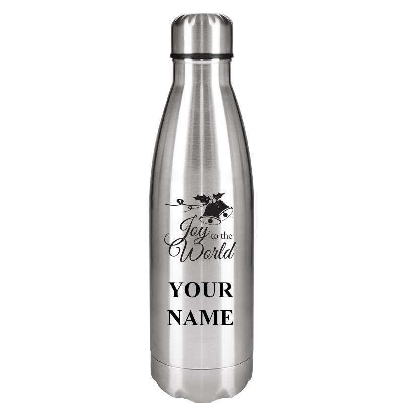 SILVER WATER BOTTLE 17 OZ