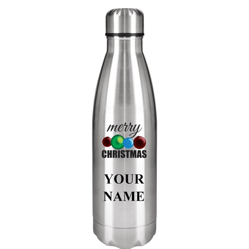 SILVER WATER BOTTLE 17 OZ