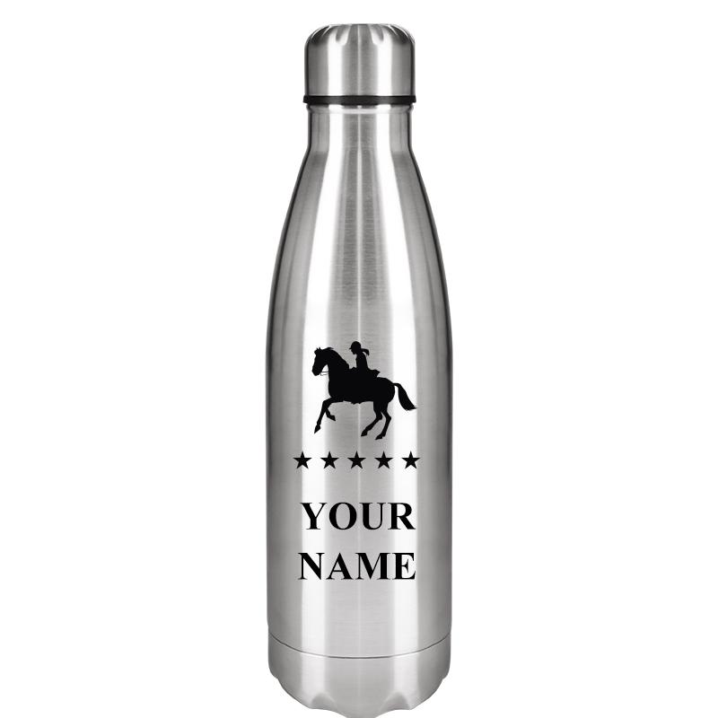 SILVER WATER BOTTLE 17 OZ