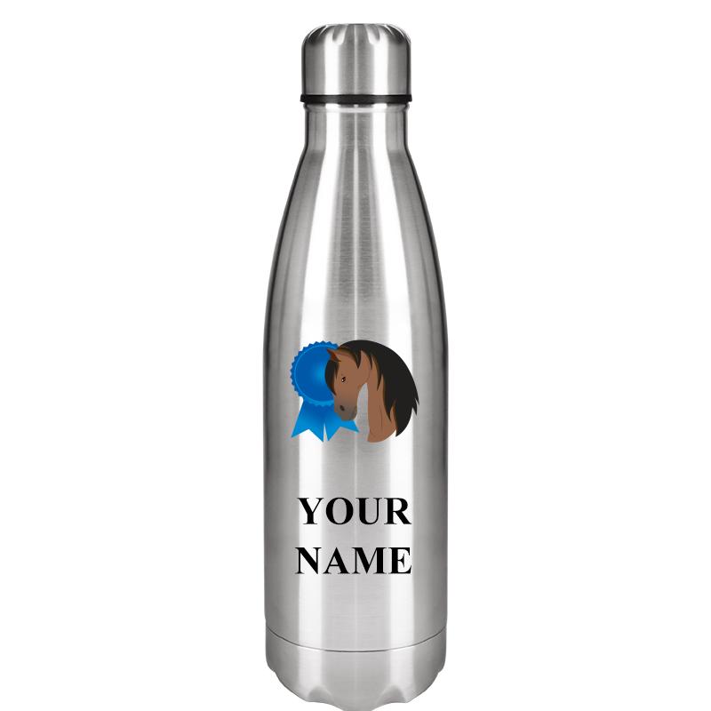 SILVER WATER BOTTLE 17 OZ