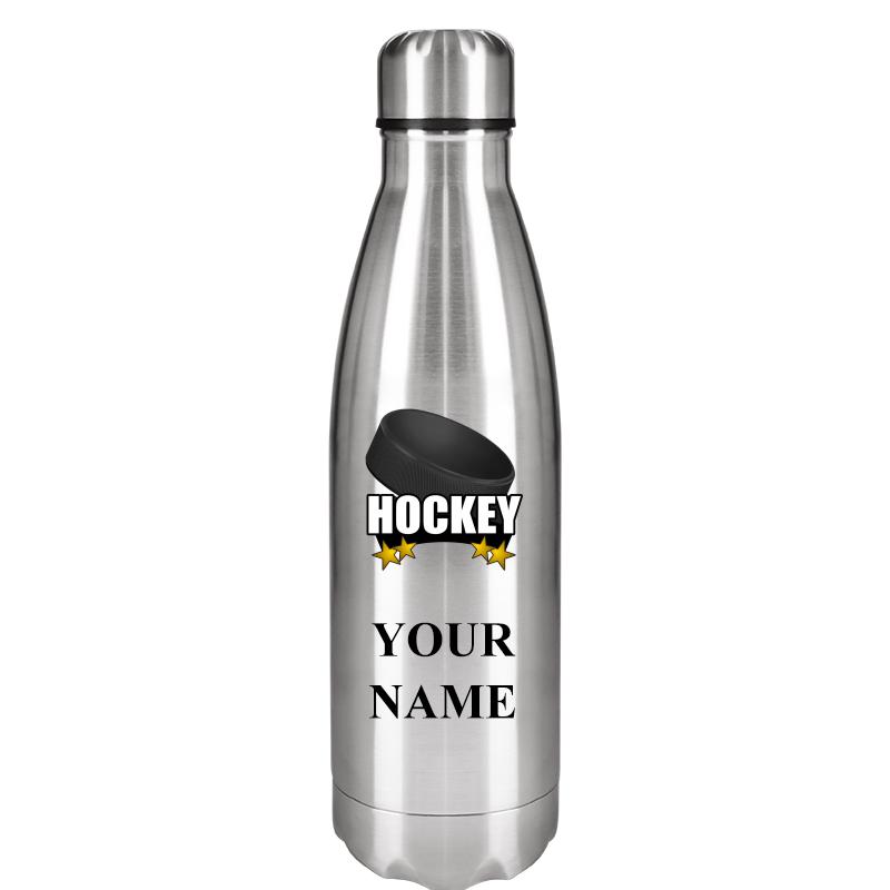 SILVER WATER BOTTLE 17 OZ