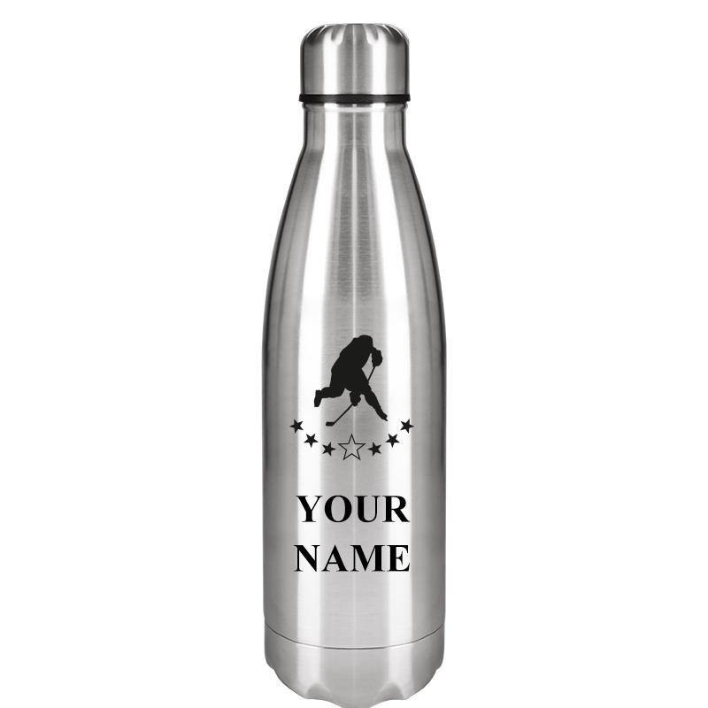 SILVER WATER BOTTLE 17 OZ
