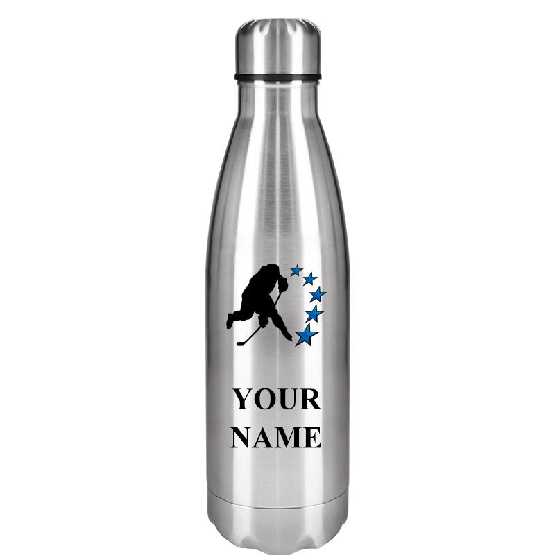 SILVER WATER BOTTLE 17 OZ