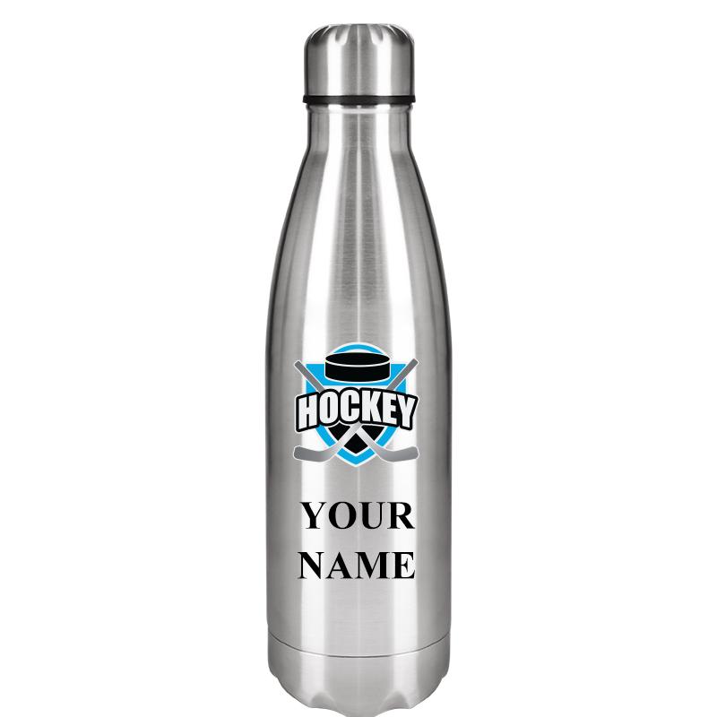 SILVER WATER BOTTLE 17 OZ
