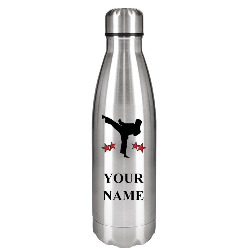 SILVER WATER BOTTLE 17 OZ