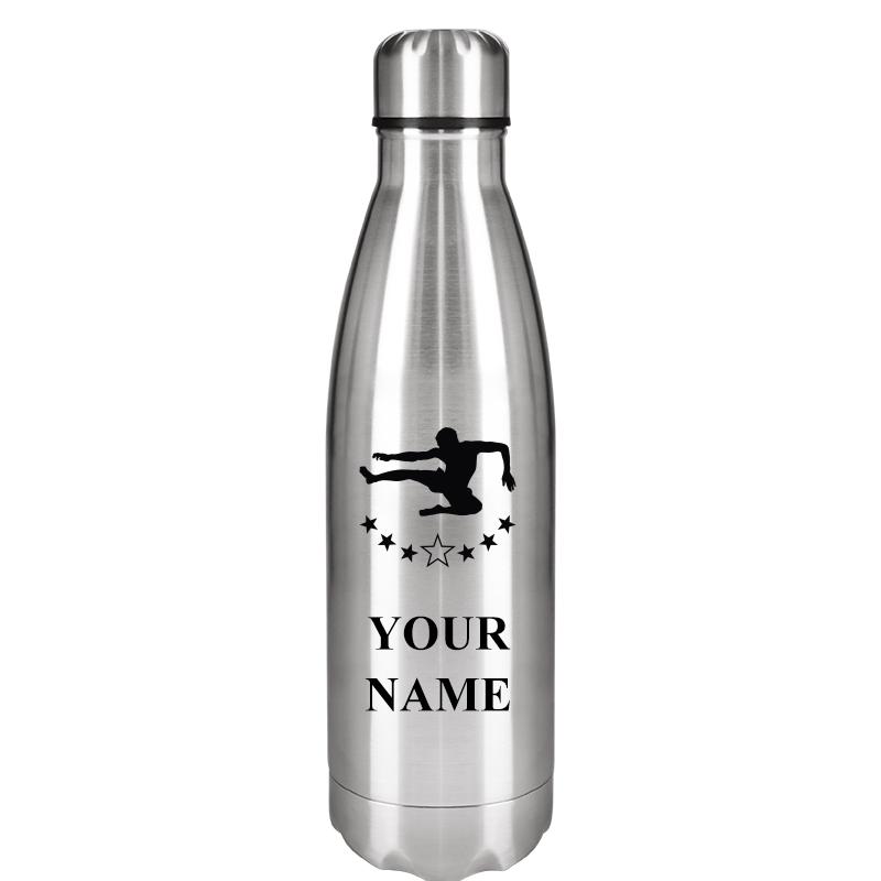 SILVER WATER BOTTLE 17 OZ